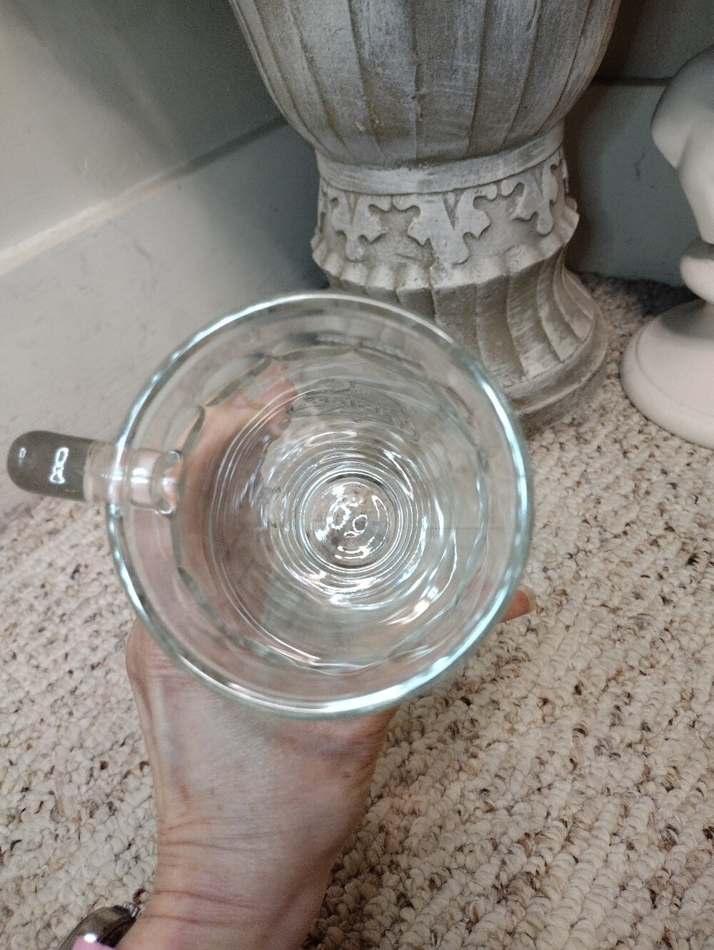 Vintage 1960's Falstaff Clear Glass Beer Mug Produced In St. Louis Missouri - Picture 5 of 7